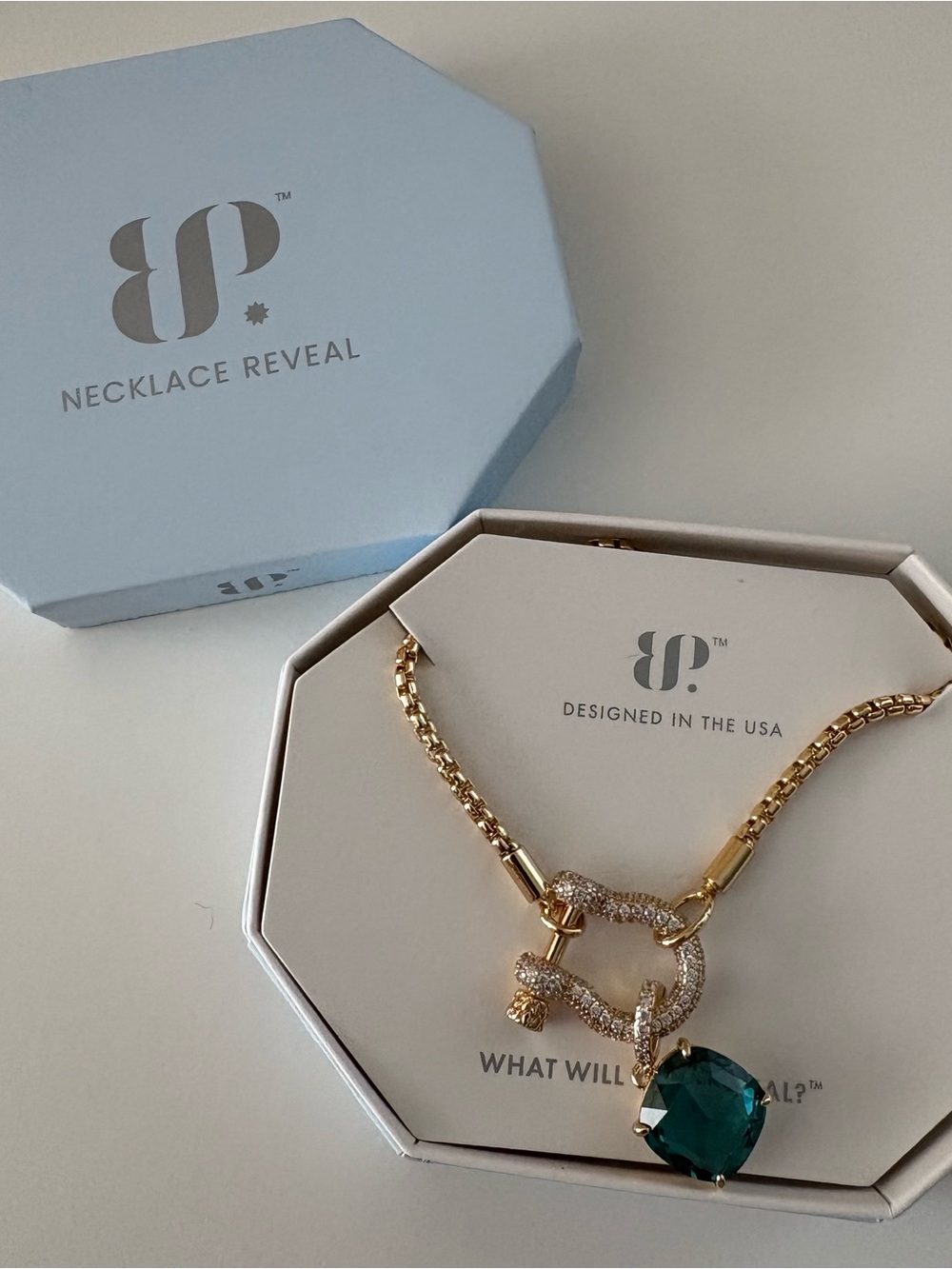 Bomb Party Dazzle Me, Darling Necklace NK97160 Paraiba Tourmaline Gold Plating